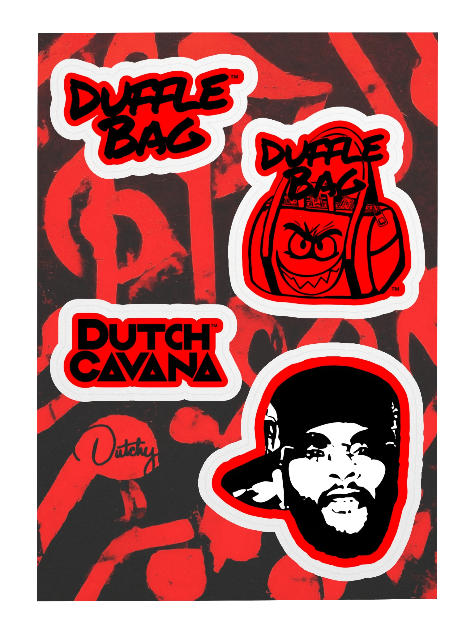 Duffle Bag Dutch Sticker Sheet product image (3)