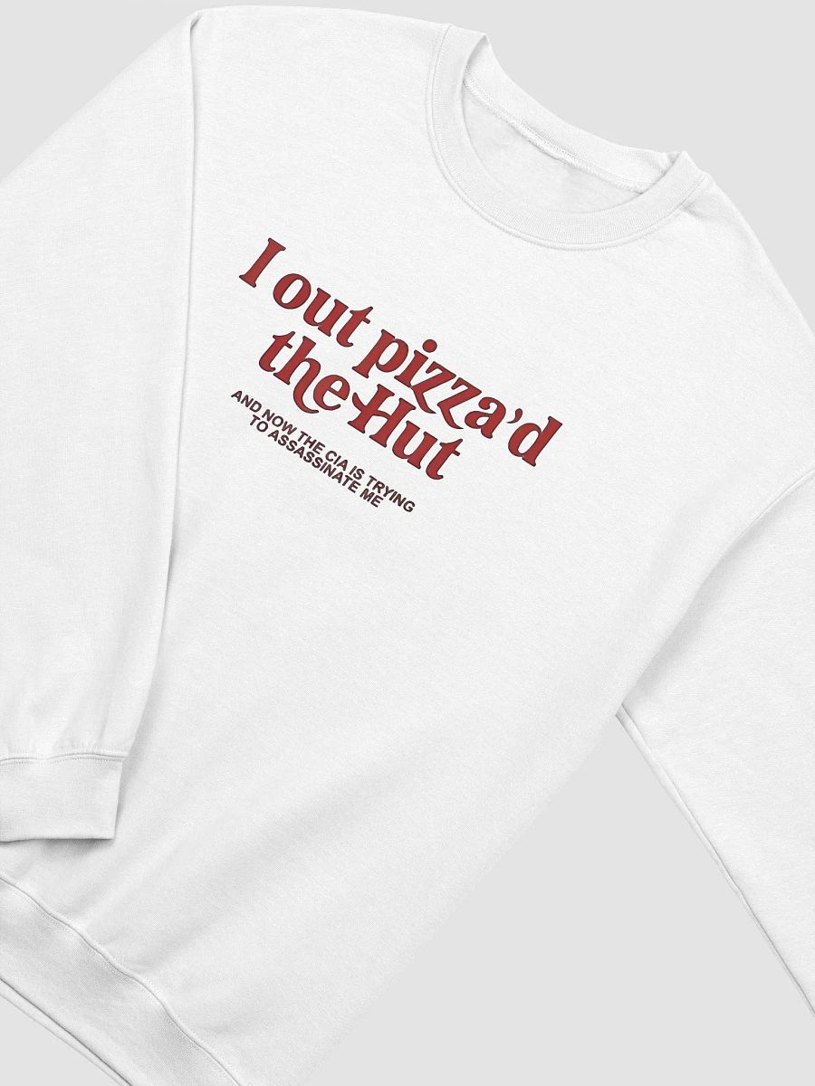 I Out Pizza'd The Hut And Now The CIA Is Trying To Kill Me Sweatshirt product image (2)