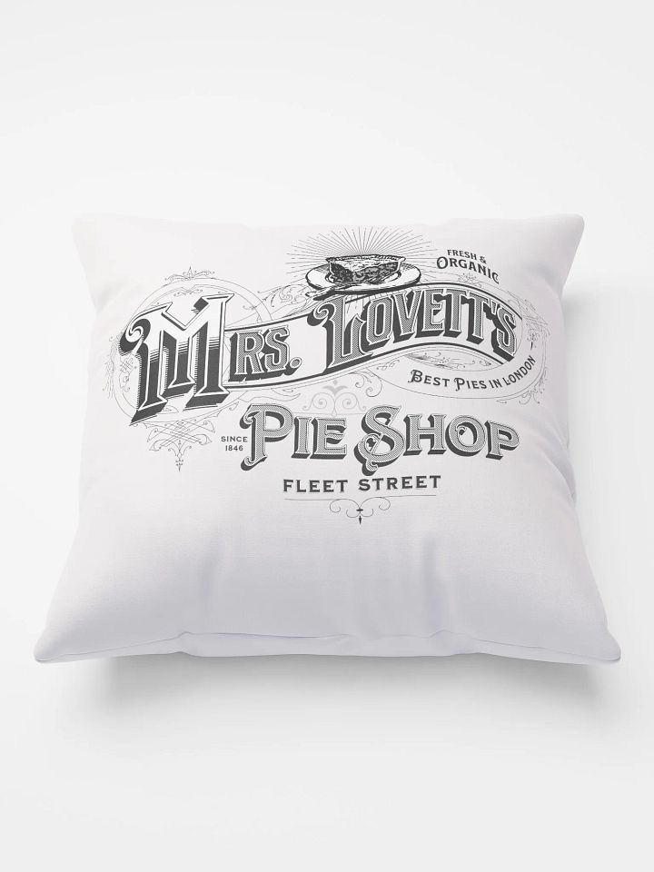Mrs. Lovett’s Pie Shop Pillow – Sweeney Todd Broadway Decor product image (2)
