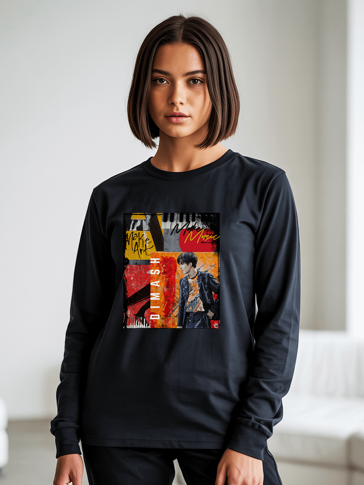Singer Songwriter From Kazakhstan Gildan Long Sleeve T-Shirt product image (2)