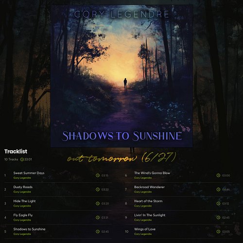 OUT TOMORROW: My latest album, 