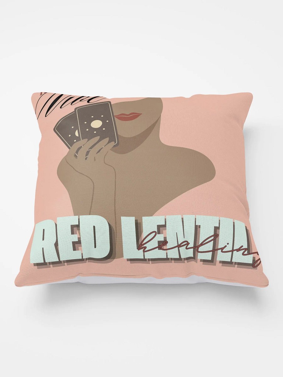Red Lentil All-Over Print Pillow | Tarot product image (1)