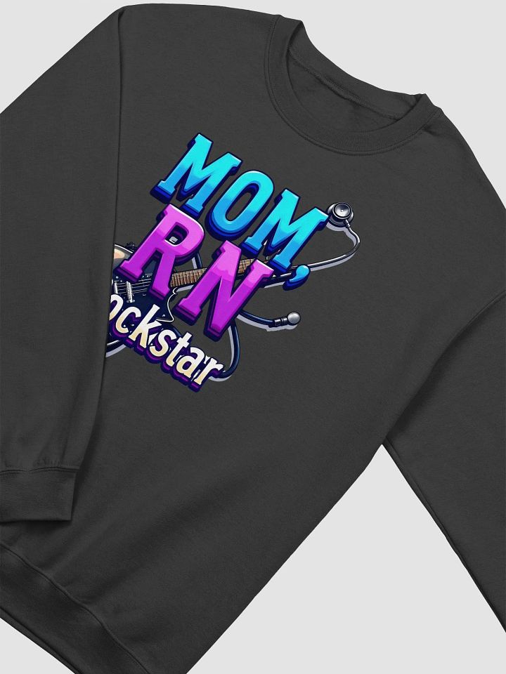 Rockstar, RN, mom, guitar Tribute Crewneck Sweatshirt product image (17)