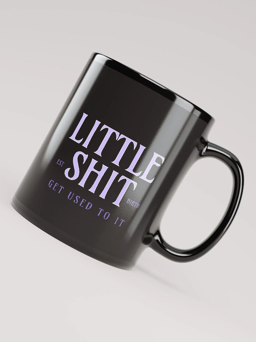 Little Shit Black Glossy Mug product image (5)