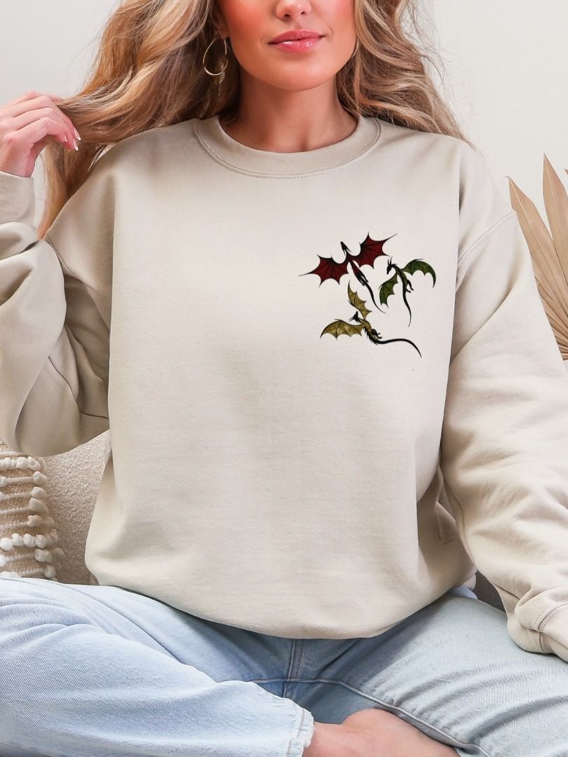 Fantasy Baby Dragon Sweatshirt - Unisex Pullover Crewneck product image (3)