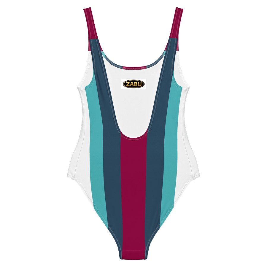Maroon Stripes All-Over Swimsuit product image (6)