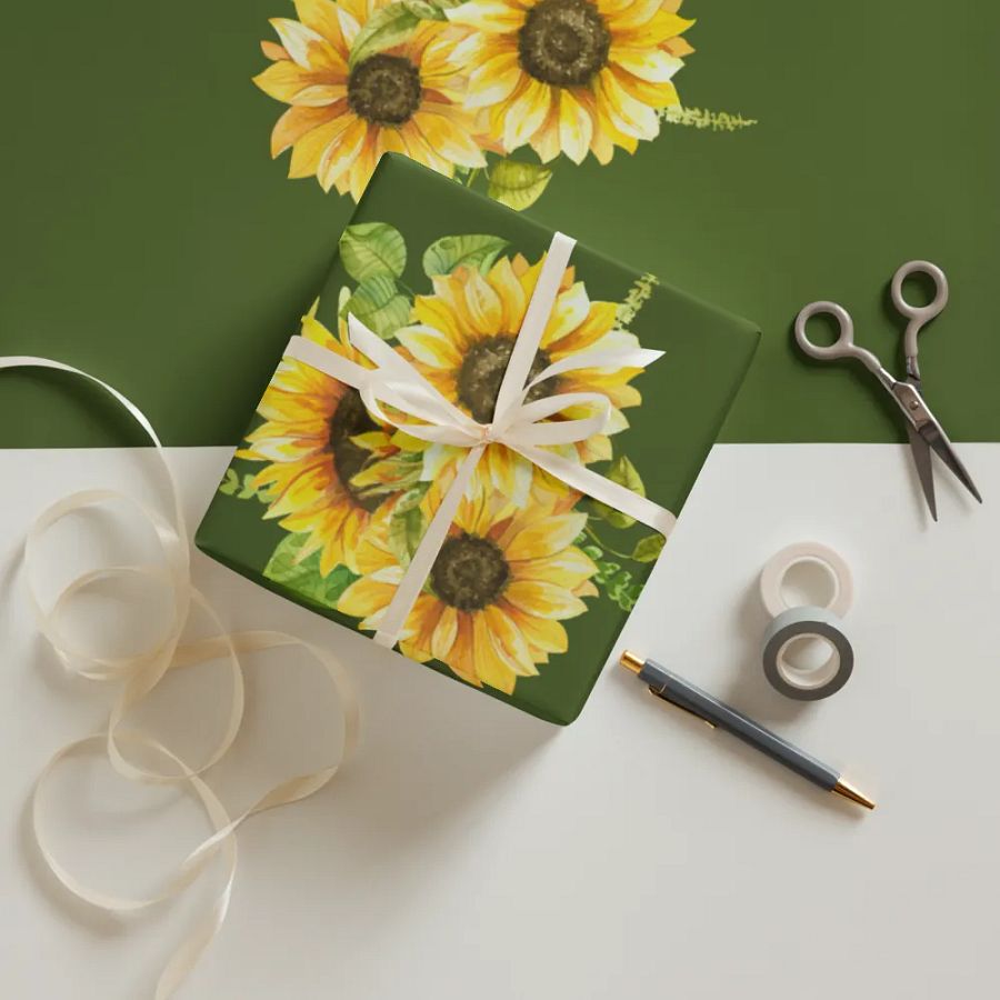 Sunflower Symphony Wrapping Paper Set product image (9)