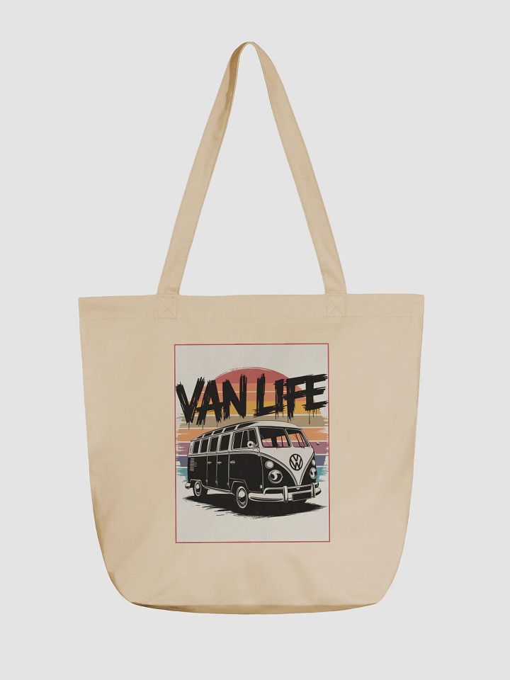 Cream "VAN LIFE" Organic Tote Bag product image (1)