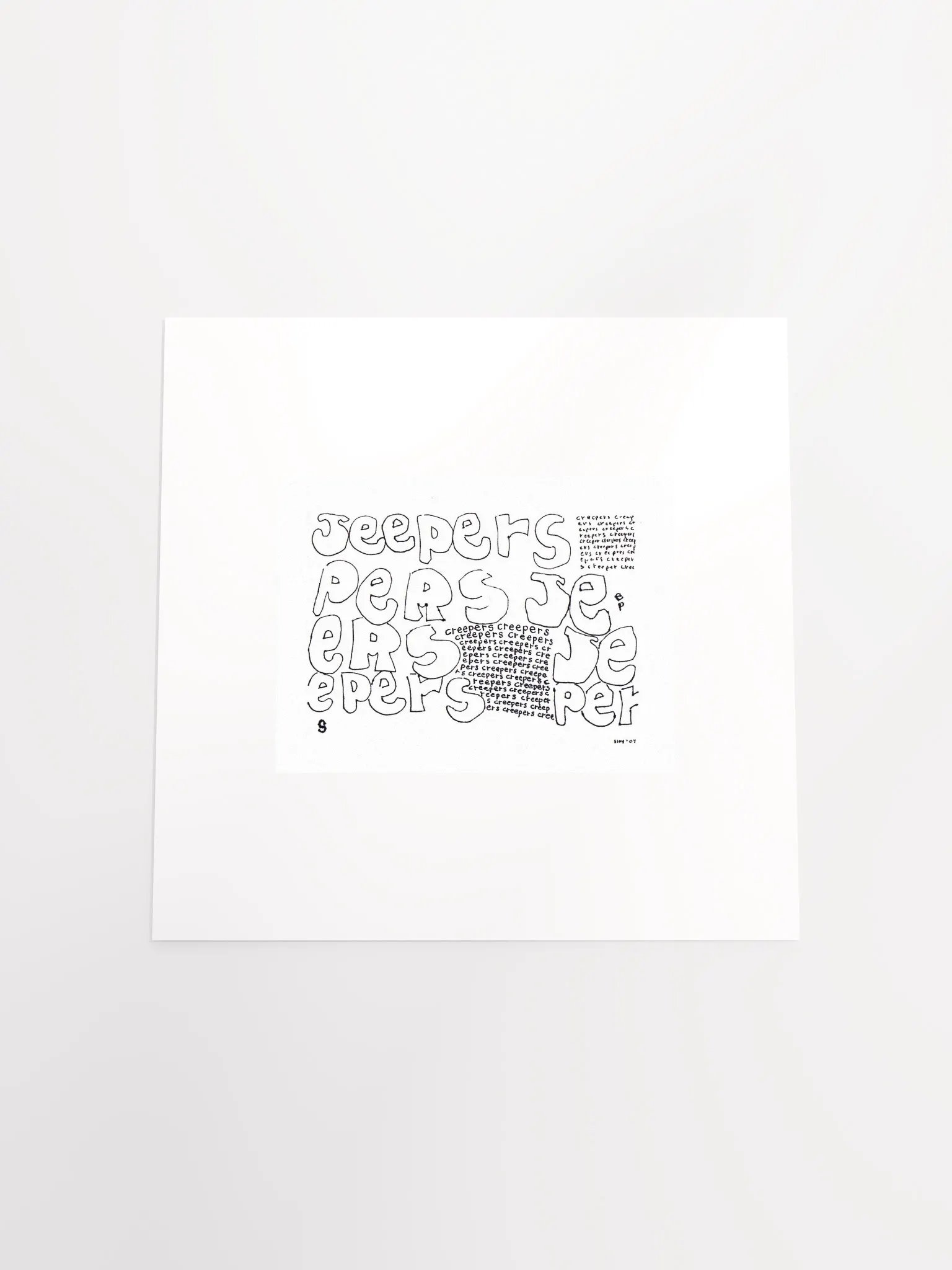 jeepers creepers panel card print product image (4)