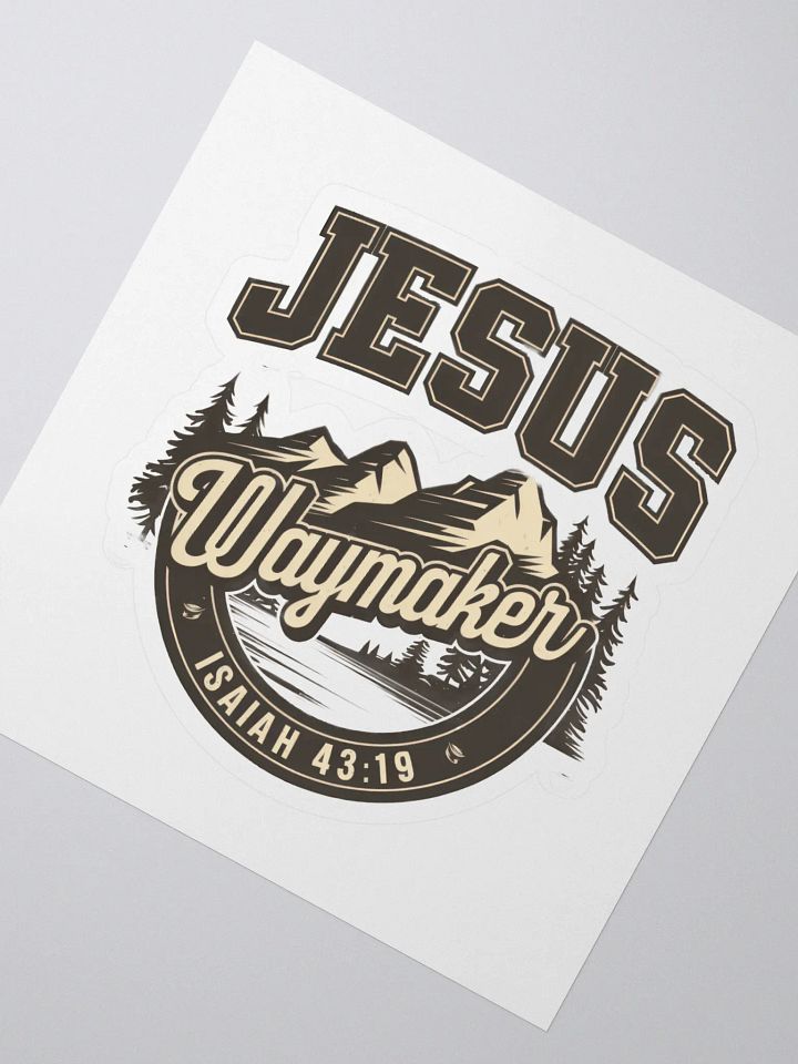 JESUS the Waymaker sticker product image (2)
