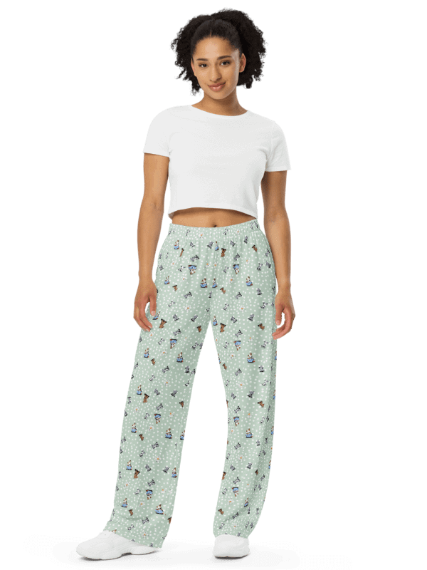 Pit Bull Party Wide-Leg Pants product image (1)