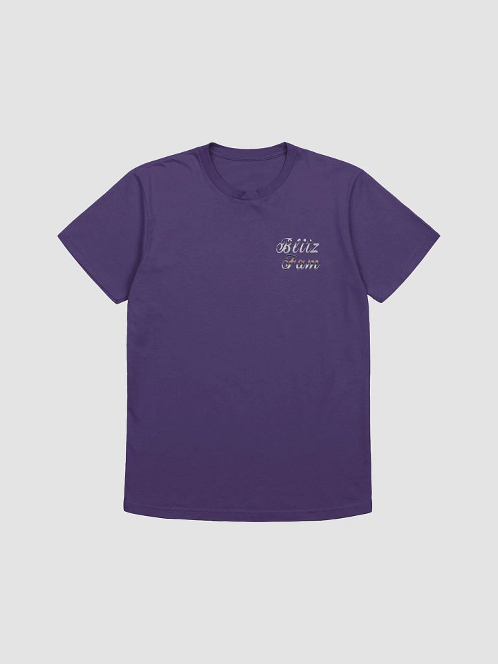 Purple t shirt silver left logo product image (1)