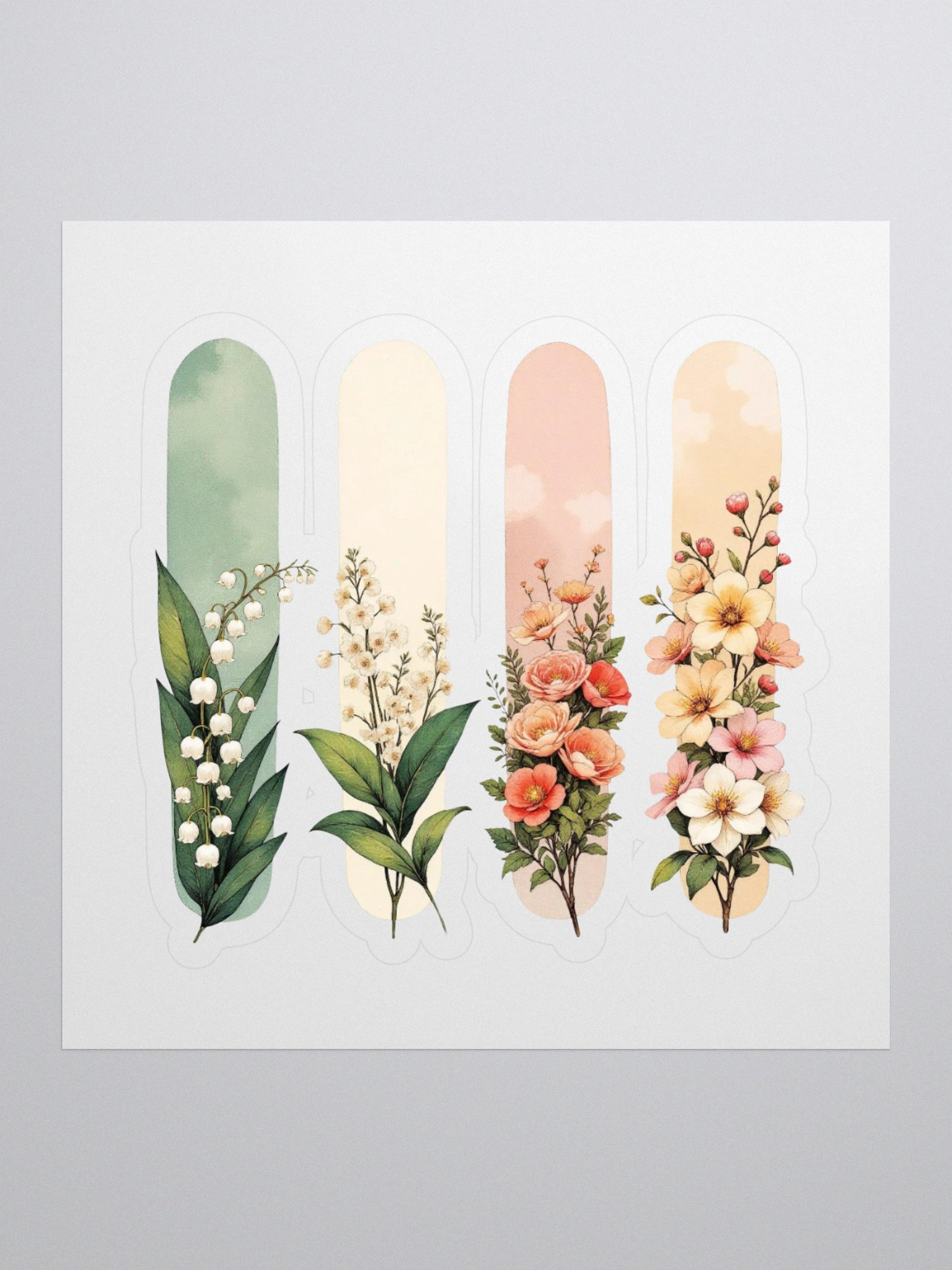Floral Fantasy Kiss Cut Stickers Set product image (1)