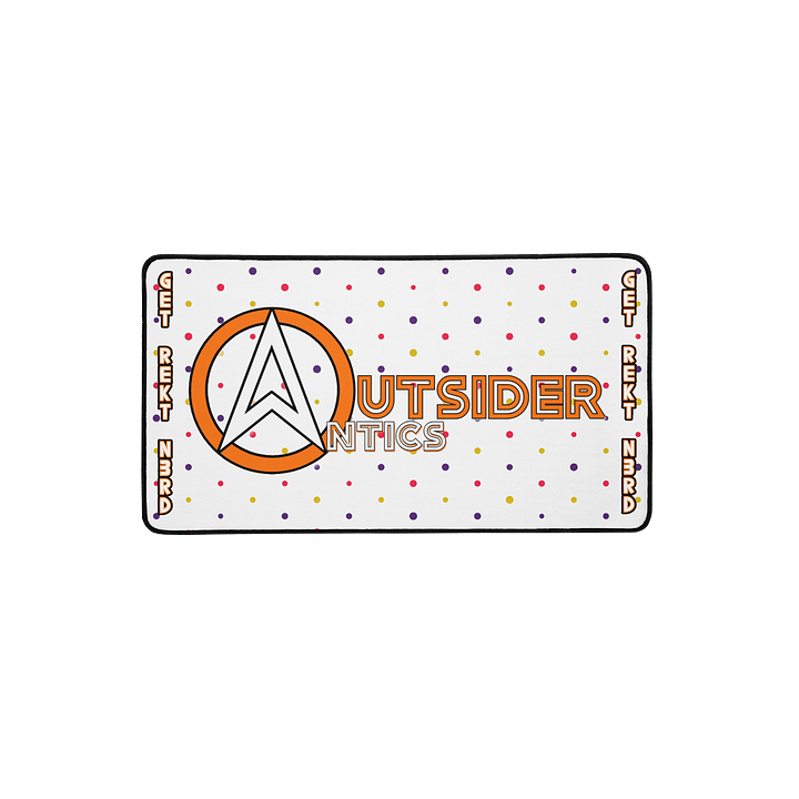 'OutsiderAntics' Logo Desk Mat - *Polka Dot Theme* product image (2)