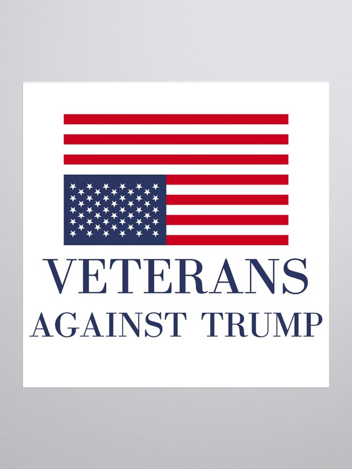 Veterans Against Trump Sticker. product image (3)