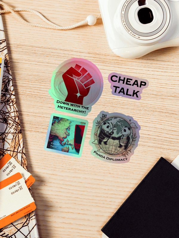 Cheap Talk Holographic Sticker Set product image (1)