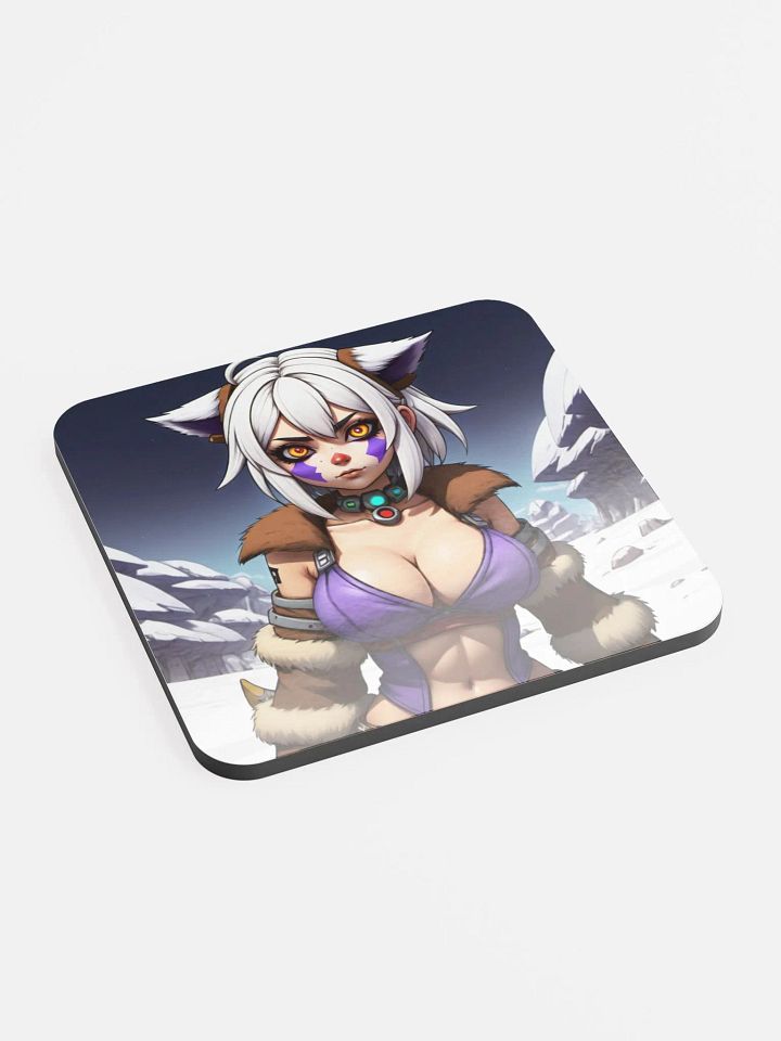 Fox Spirit Glossed Cork Coaster product image (2)