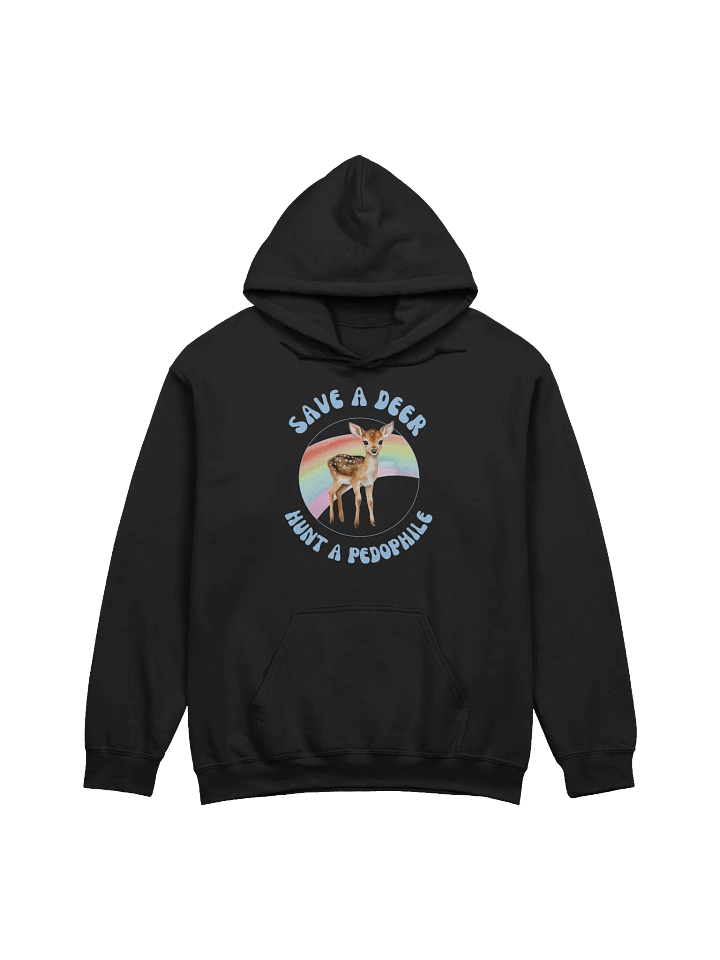 Save A Deer Hunt A Pedophile Rainbow Hoodie product image (1)