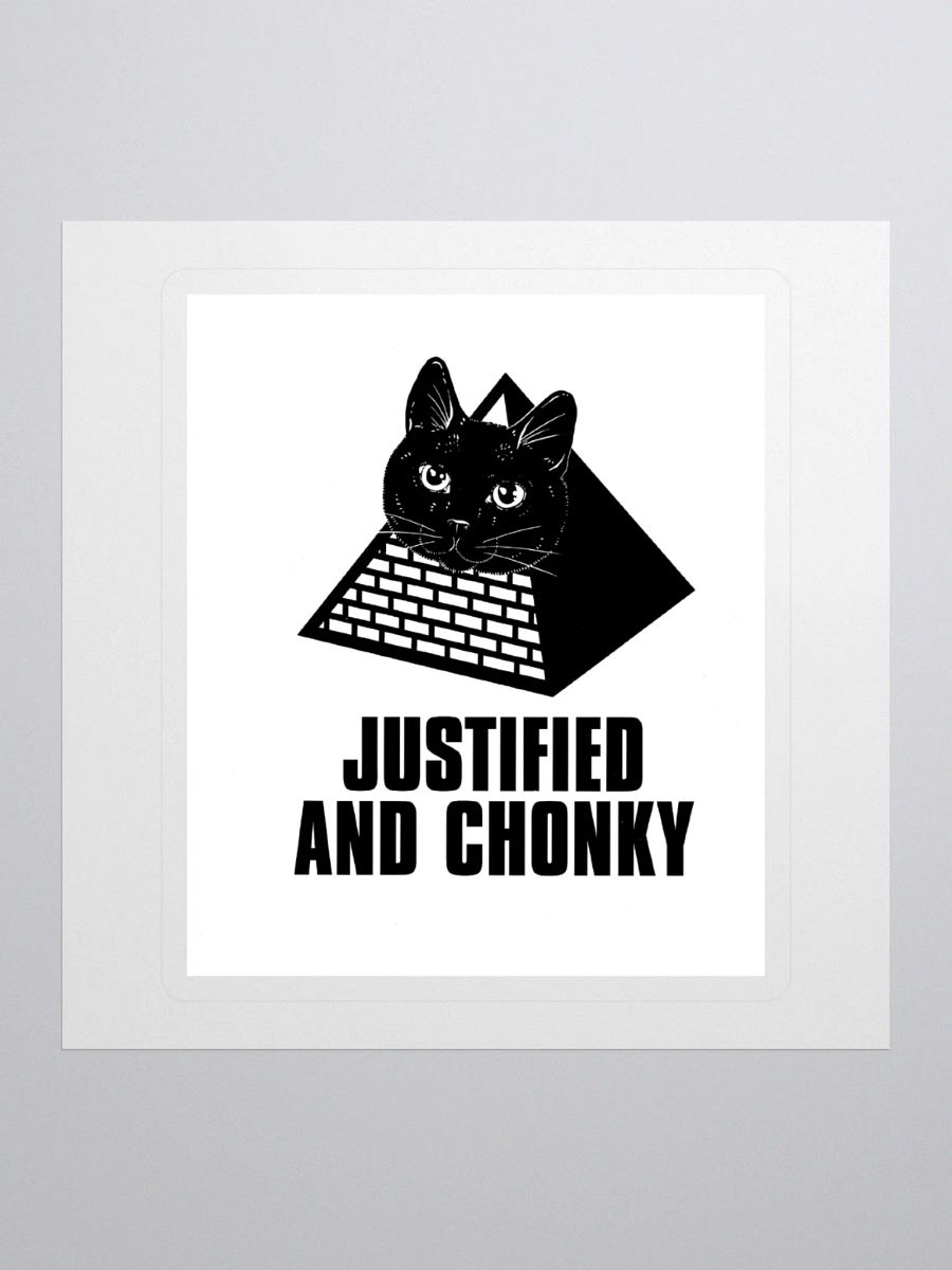 DJ STRIGOI JUSTIFIED & CHONKY STICKER product image (1)