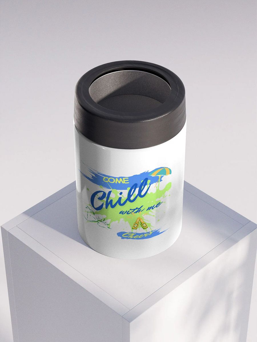 Stainless steel Koozie for your summer parties.   ‘Today we only Sizzle and chill’ design. product image (4)