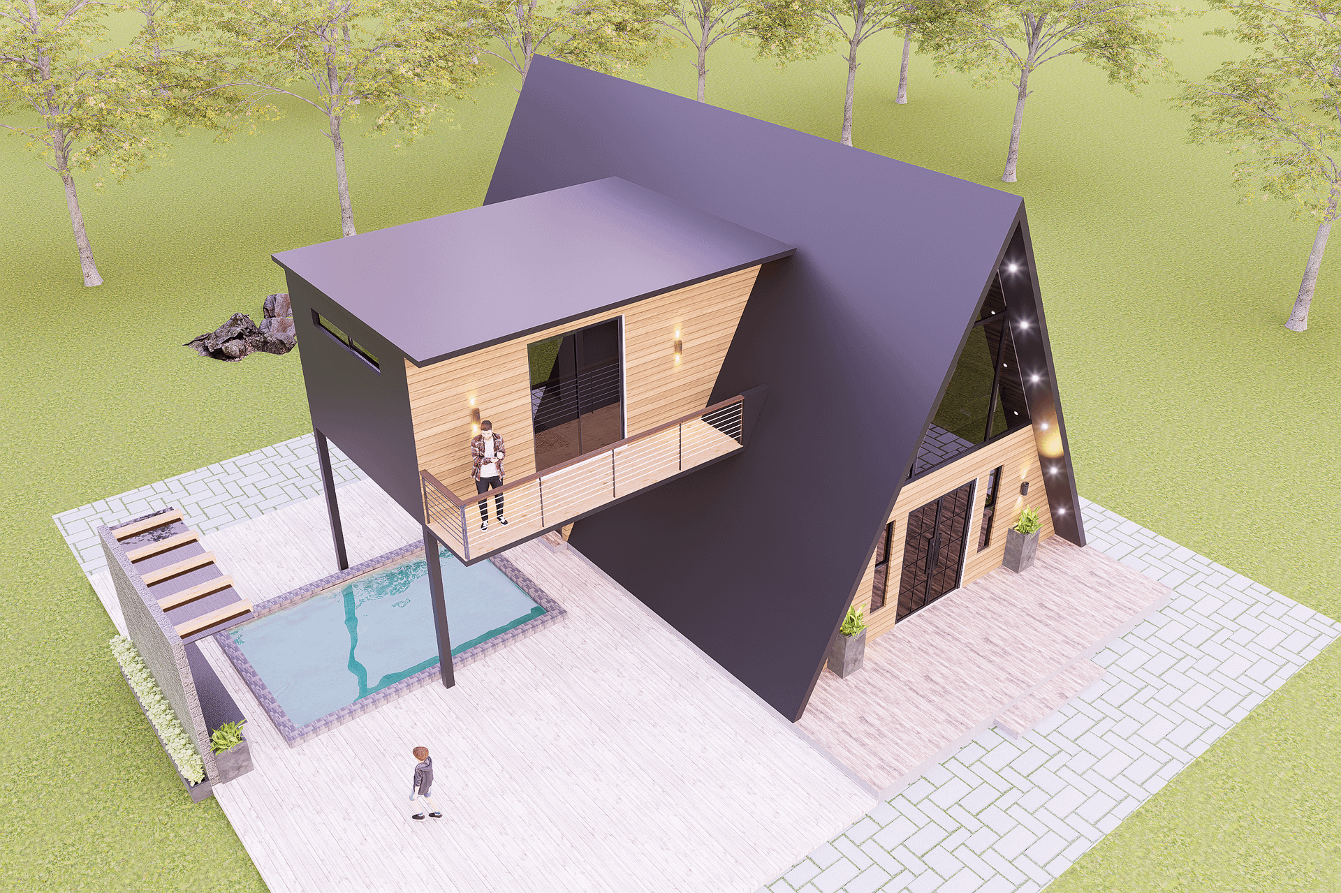 2 Storey A-Frame 3BHK House product image (5)