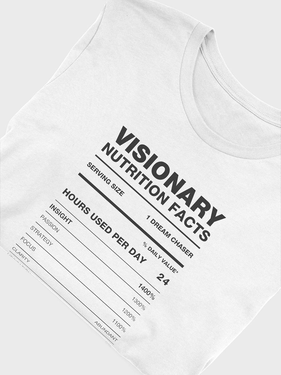 VISIONARY Nutrition Facts Supersoft Tee product image (5)
