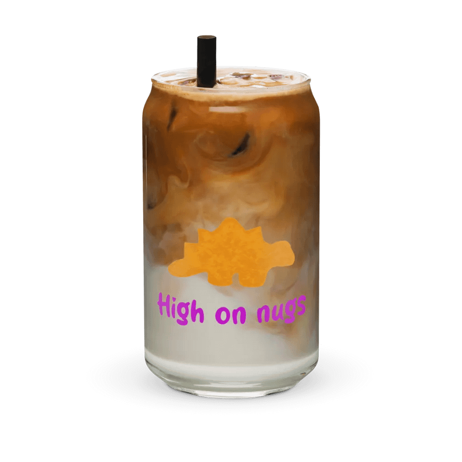 High on Nugs Can shaped glass product image (6)