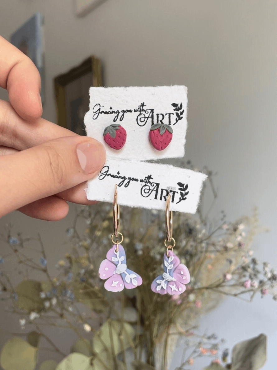 Mystery Box Polymer Clay Jewelry- 2 pairs or 1pair+necklace product image (6)