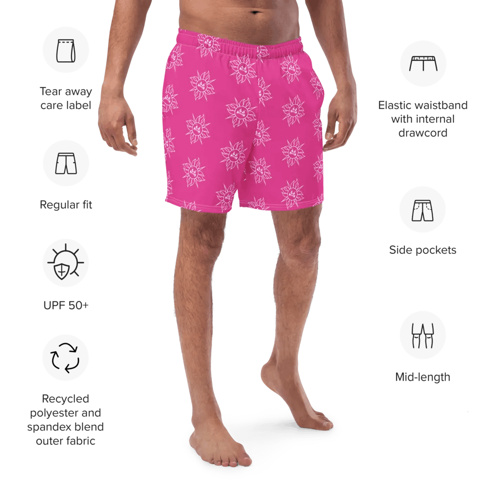Summer Gamer Boys Swim Trunks (PINK) product image (3)