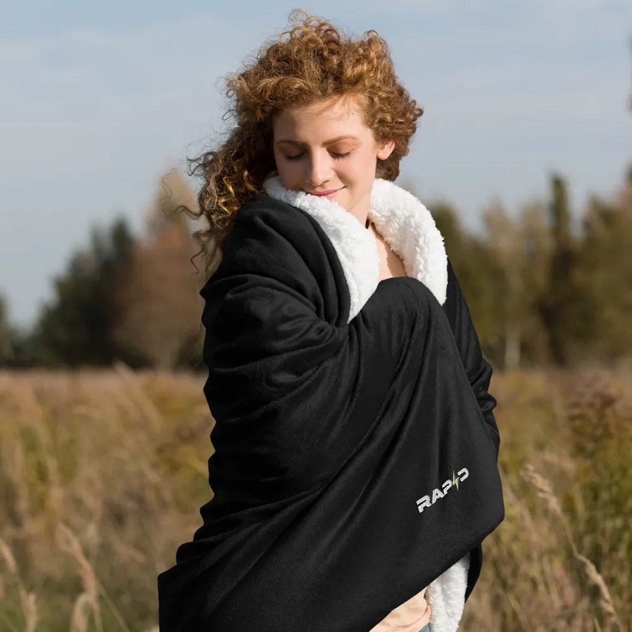 Rapid Embroidered Sherpa Blanket (Port Authority) product image (7)