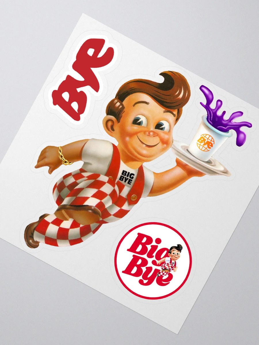 BIG BYE Sticker Sheet product image (2)