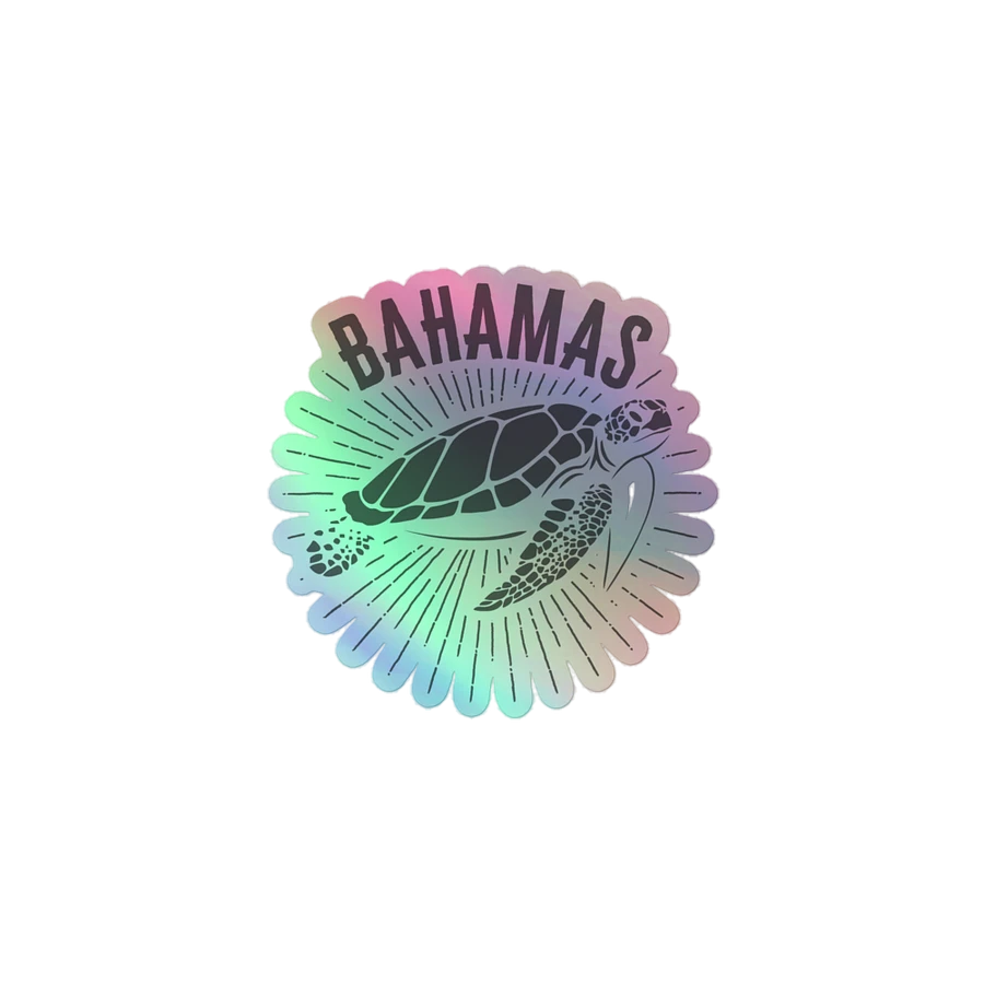 Bahamas Sticker Holographic : Bahamas Fishing Sea Turtle product image (2)