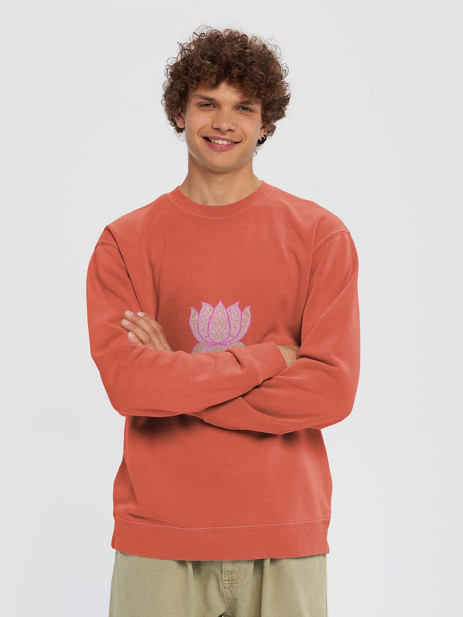Golden Lotus Unisex Pigment Dyed Sweatshirt product image (3)