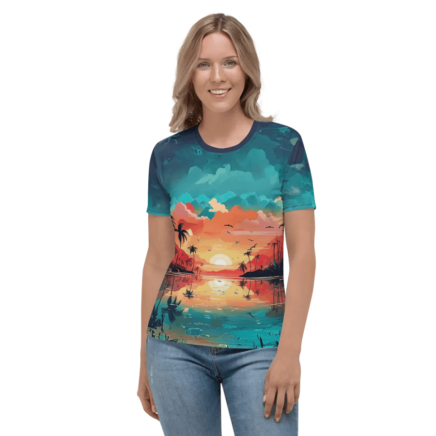 Tropical Sunset All Over Print T-shirt product image (5)