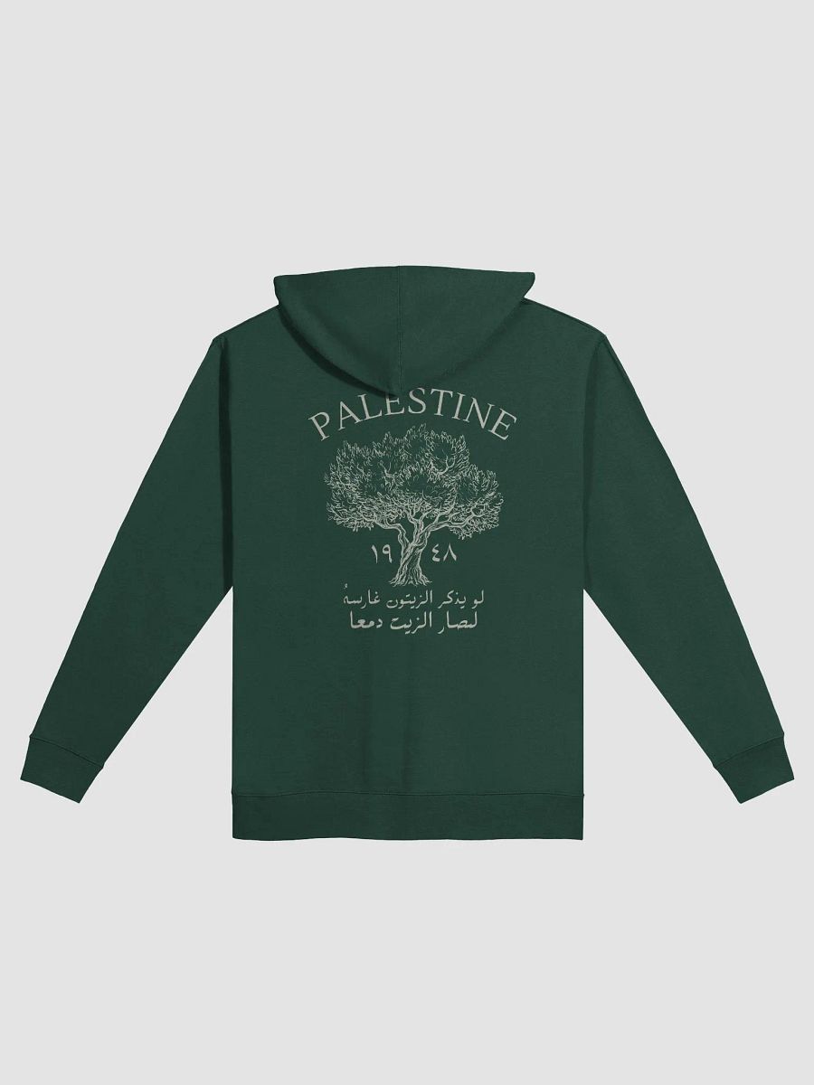Olive Tree Palestine Zip Up Hoodie Unisex product image (3)