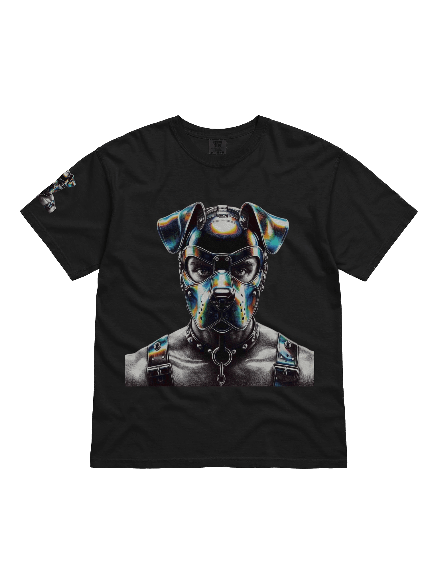 Limited Time Offer Lucky DIP bonus! Pup Play - CyberPop Pup Gay Leather Bar NYC Pride Graphic Design T-Shirt product image (2)