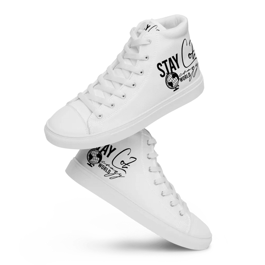 Men's Stay CoZ Crazy World High Top Canvas Shoes product image (9)