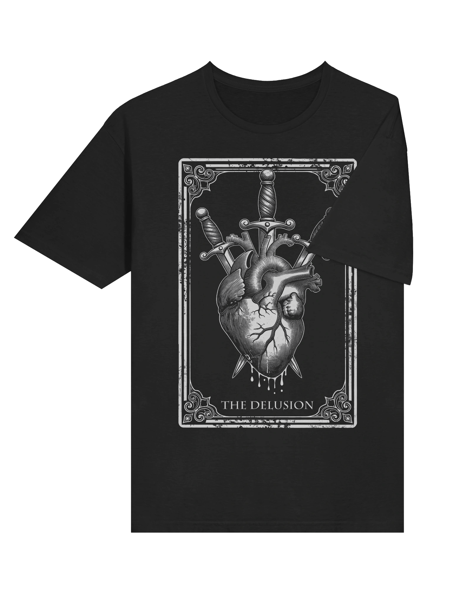 The Delusion Tarot Card Three of Swords Gothic Grunge Streetwear T-Shirt product image (43)