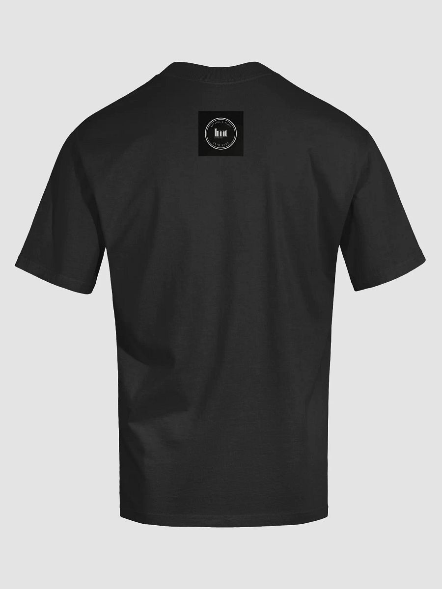 Geometric Monochrome Design on Premium Faded Logo T-Shirt product image (24)