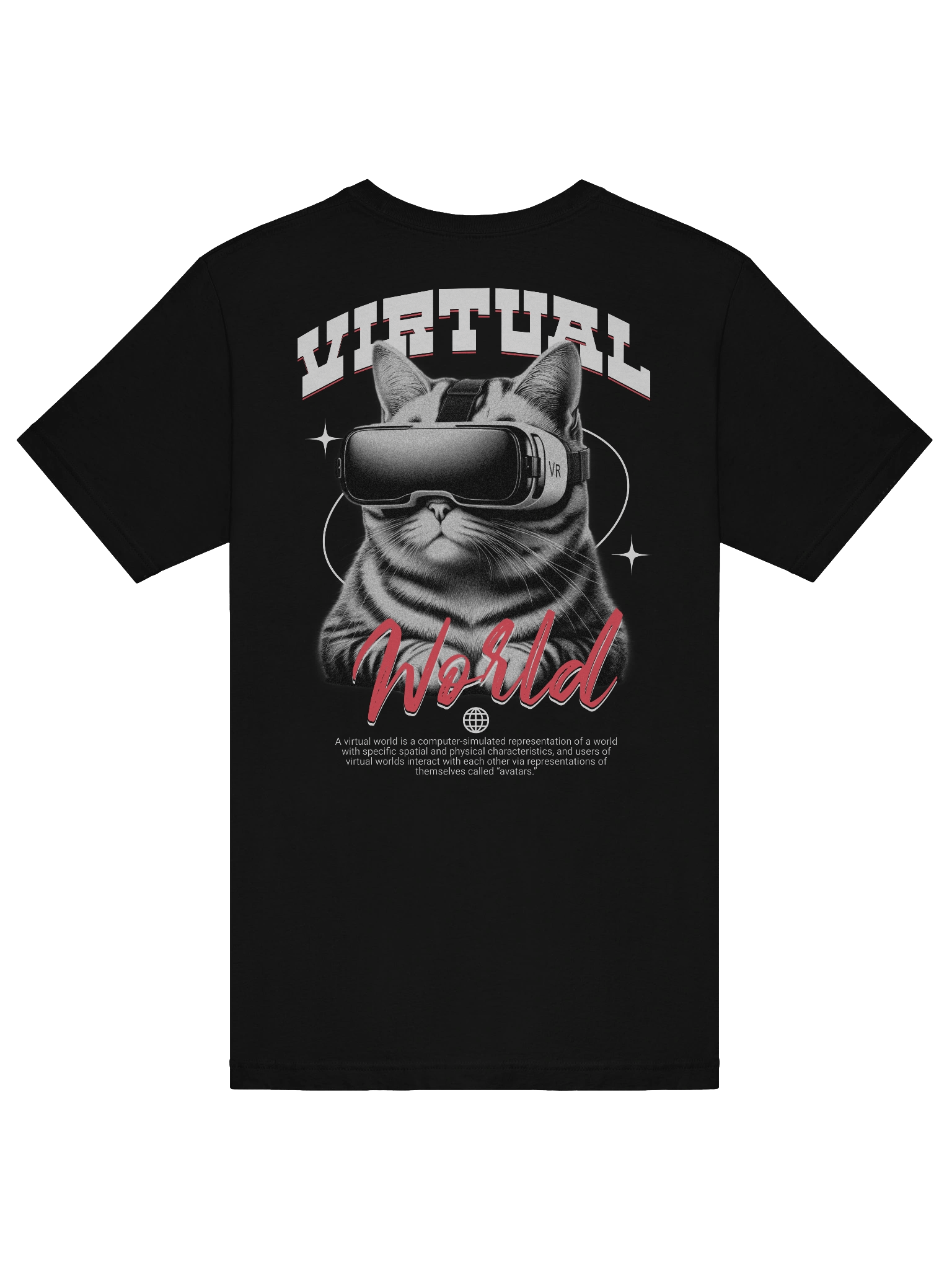 Stylish Virtual World Cat T-Shirt for Casual Wear product image (6)