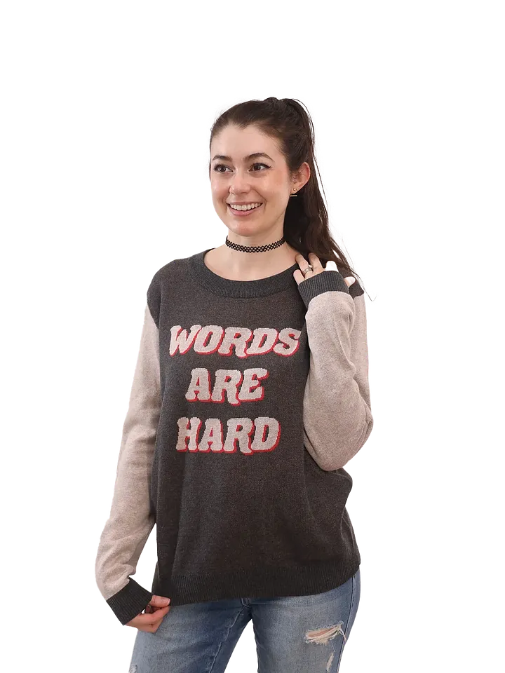 Retro Words Are Hard Sweater product image (2)