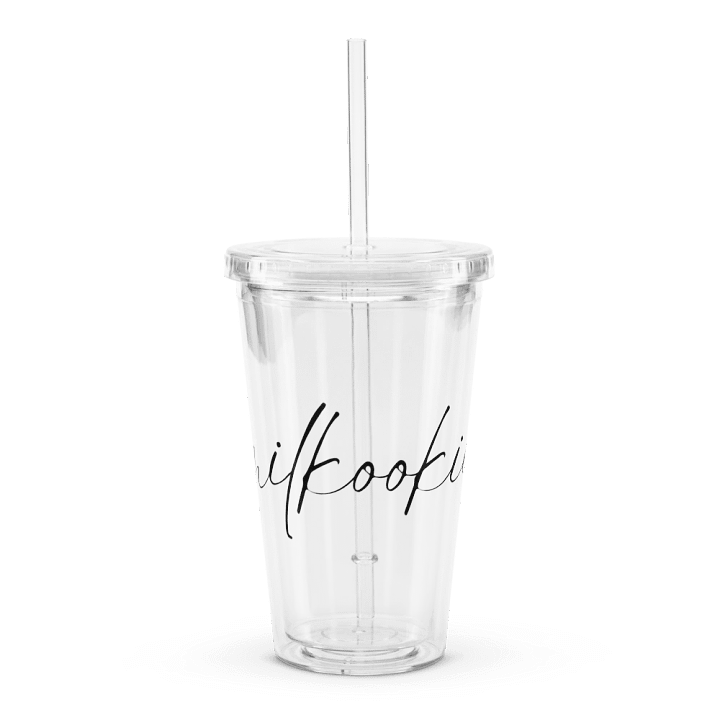 Milkookie Double Wall Clear Plastic Tumbler product image (1)