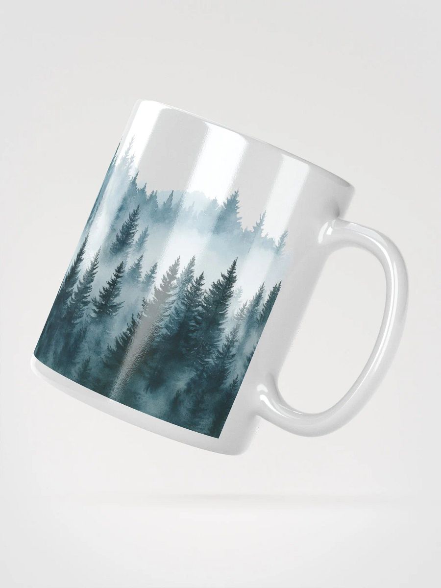 Misty Forest White Glossy Mug product image (3)