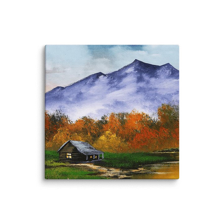 Log Cabin Autumn Landscape Big Mountain product image (14)