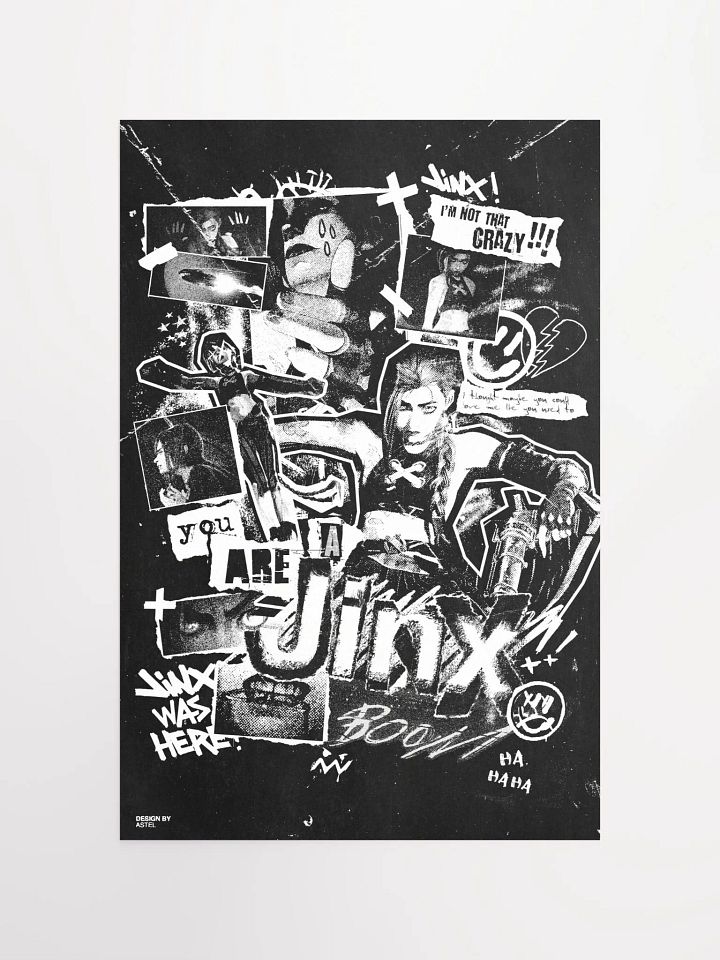 'I THOUGHT MAYBE YOU COULD LOVE ME LIKE YOU USED TO' - ARCANE POSTER (BLACK AND WHITE EDITION) product image (1)