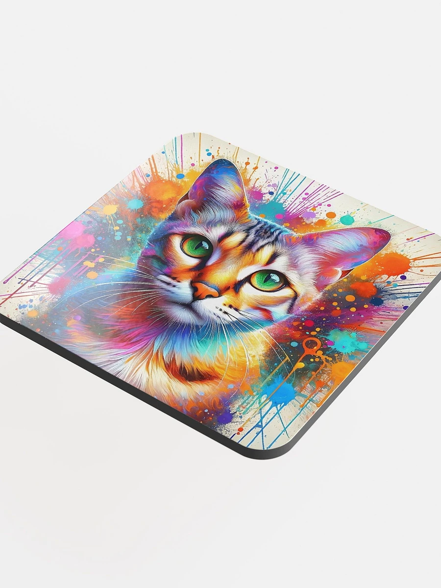 Glossed Cork Coaster: Egyptian Mau product image (4)