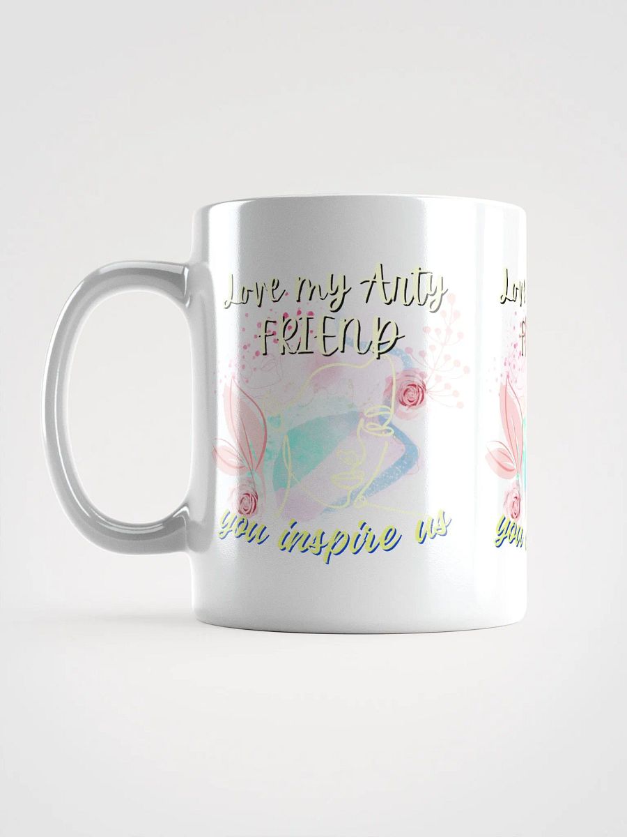 colorful mug for the artist. 'Love my Arty friend'  Perfect gift for colleague, friend who loves arty things product image (17)