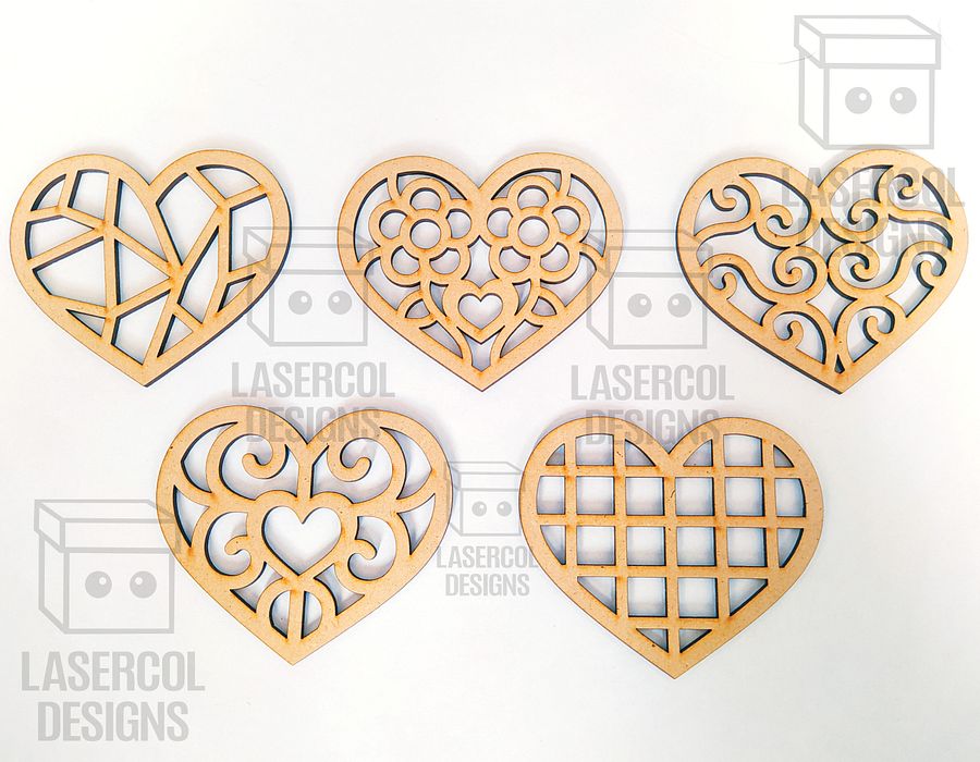 Hearts Set 1 - Laser Cut Files product image (2)