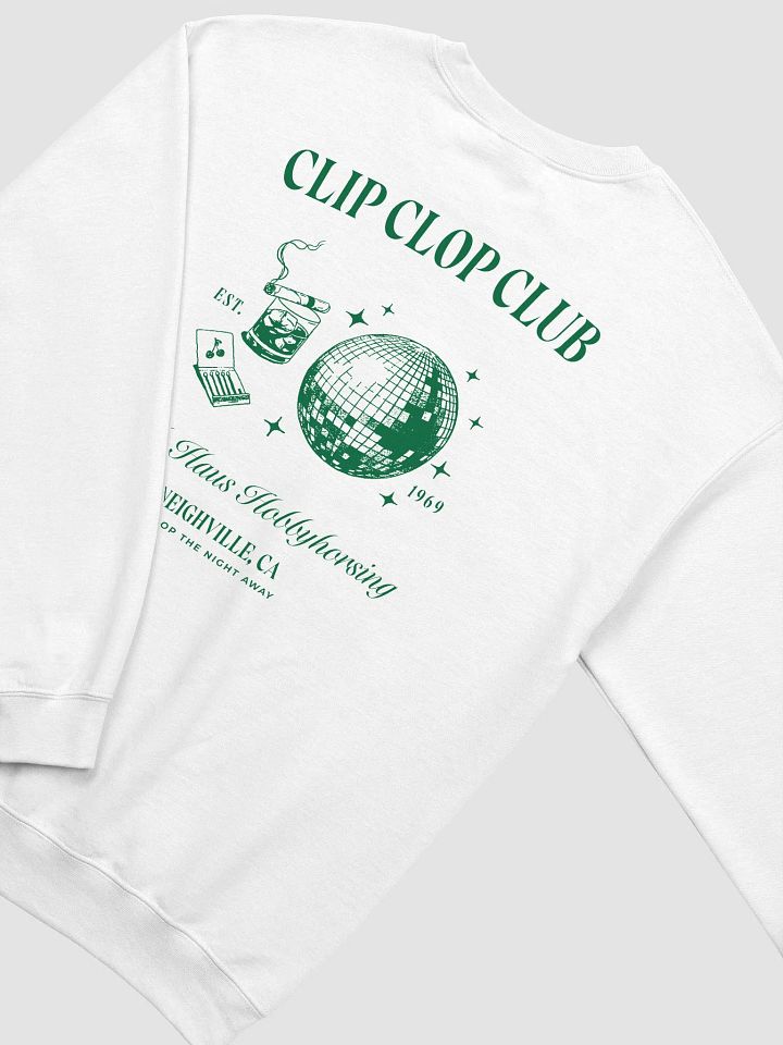 clip clop club printed crewneck product image (1)