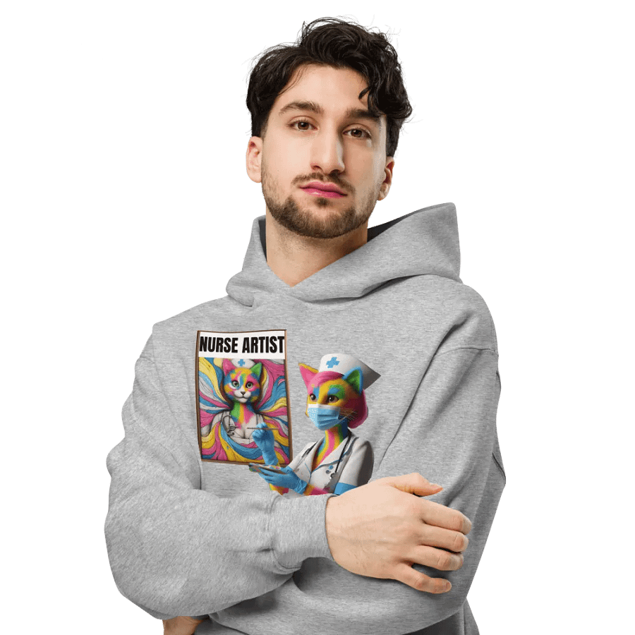 Whimsical Nurse Artist Oversized Hoodie product image (26)